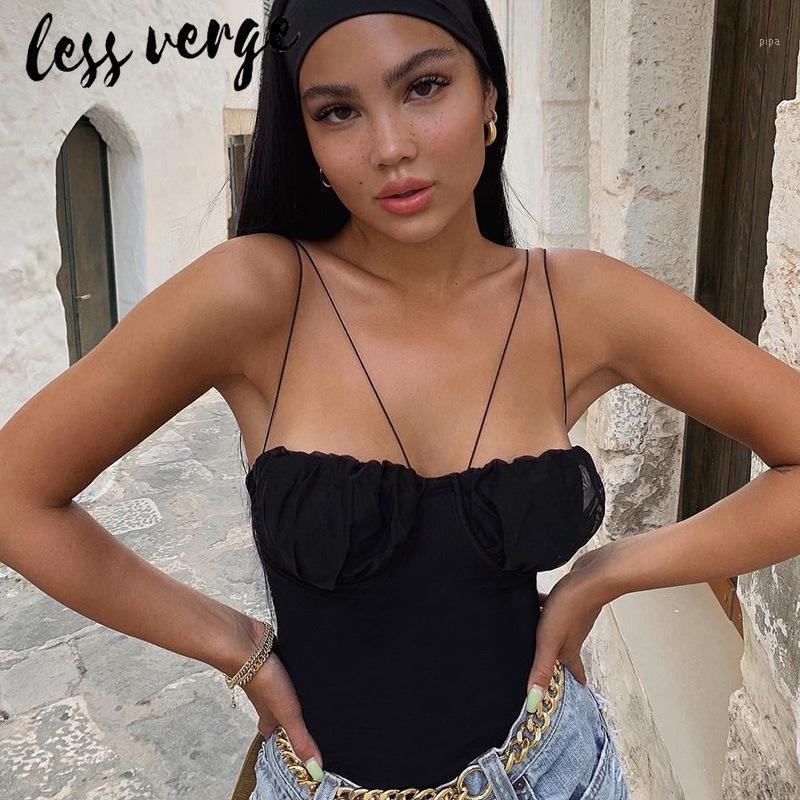 Women' Jumpsuits Lessverge Sexy Strap Splice Mesh Black Women Backless Casual Fitness Bodysuit Top Slim Elegant Jumpsuit & Rompers
Women' Jumpsuits Lessverge Sexy Strap Splice Mesh Black Women Backless Casual Fitness Bodysuit Top Slim Elegant Jumpsuit & Rompers