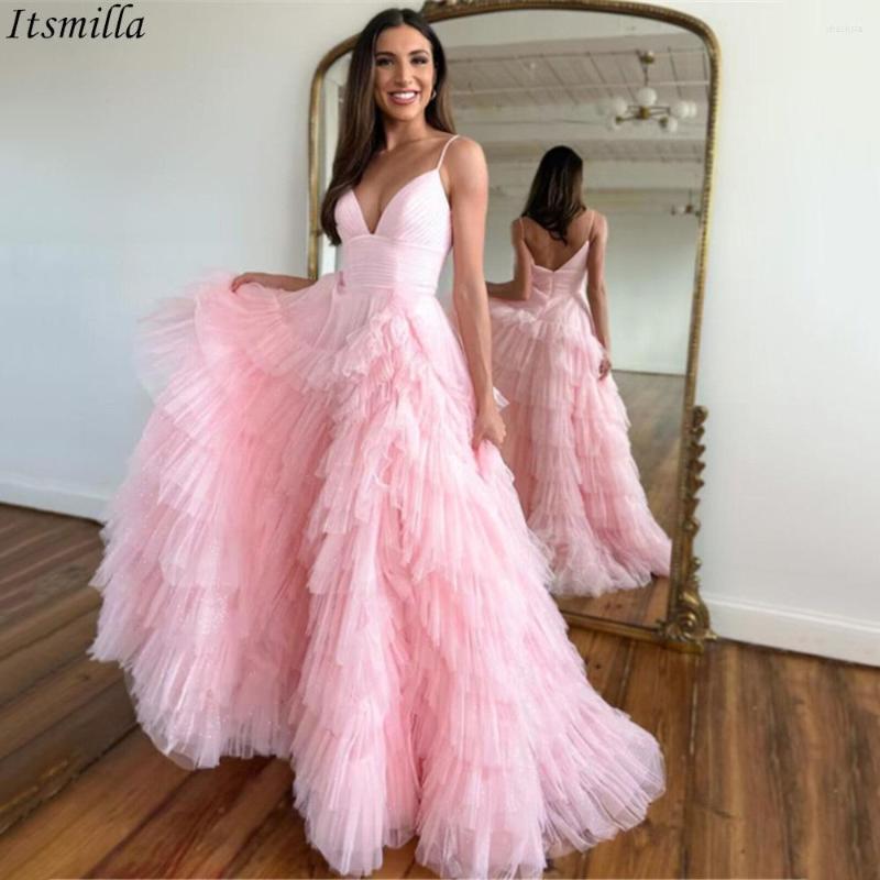Party Dresses Itsmilla Spaghetti Straps Baby Pink Prom For Women Wedding Evening Ruffle Tulle Long A Line Formal Occasion Dress, Green
Party Dresses Itsmilla Spaghetti Straps Baby Pink Prom For Women Wedding Evening Ruffle Tulle Long A Line Formal Occasion Dress, Green