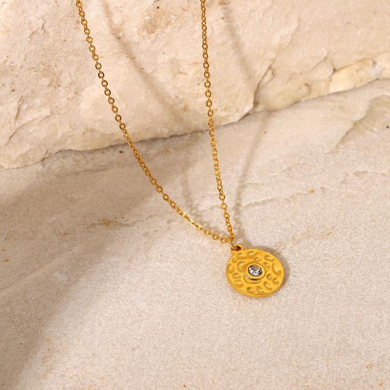 Pendant Necklaces Europe And The United States Ins Titanium Steel Necklace Stainless Round Zircon Hammer Women Pendants
Pendant Necklaces Europe And The United States Ins Titanium Steel Necklace Stainless Round Zircon Hammer Women Pendants