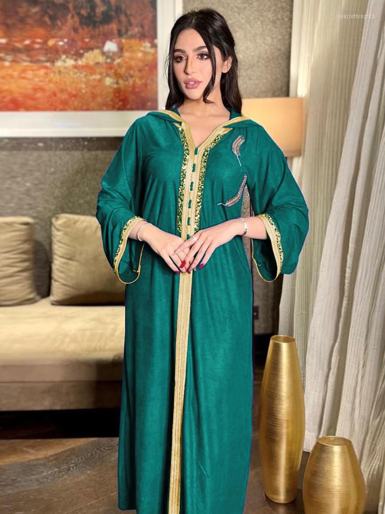 Ethnic Clothing Ramadan Eid Muslim Women Dianmond Dress Hooded Abaya Dubai Turkey Long Dresses Vestidos Abayas Arabic Kaftan Robe Longue
Ethnic Clothing Ramadan Eid Muslim Women Dianmond Dress Hooded Abaya Dubai Turkey Long Dresses Vestidos Abayas Arabic Kaftan Robe Longue