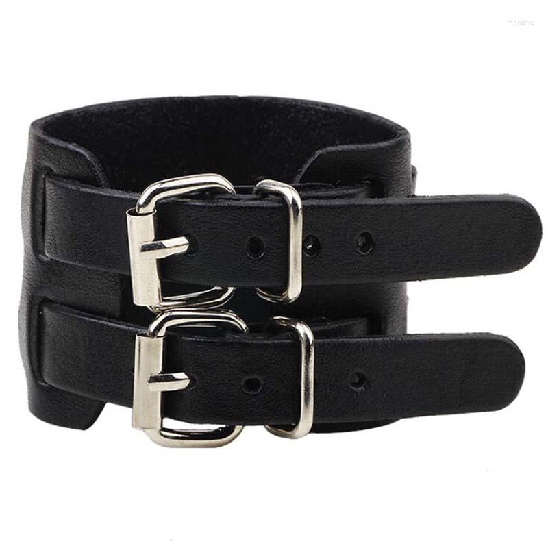 Bangle XEONGKVI Europe America Vintage Cowhide Double Buckle Hand Catenary Punk Women Men Bracelet Fashion Ornaments
Bangle XEONGKVI Europe America Vintage Cowhide Double Buckle Hand Catenary Punk Women Men Bracelet Fashion Ornaments