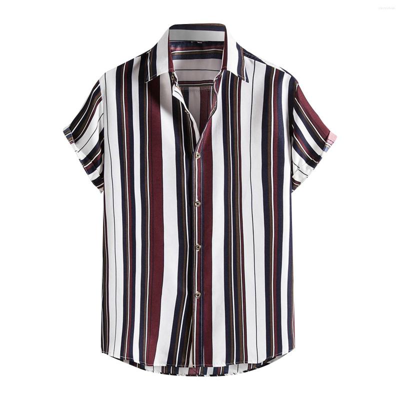 Men's Casual Shirts Spring And Summer Men's Beach Blouses Striped Hawaiian Shirt Short Sleeve Flower Printed Single Breasted Camisa, Black
Men's Casual Shirts Spring And Summer Men's Beach Blouses Striped Hawaiian Shirt Short Sleeve Flower Printed Single Breasted Camisa, Black