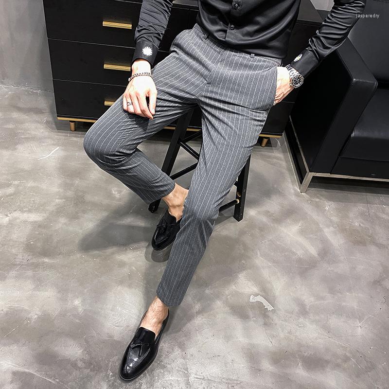 Men's Suits Spring Fall Striped Embroidery Solid Color Business Formal Dress Pants Men's Elastic Comfortable Small Feet British Casual, Light grey
Men's Suits Spring Fall Striped Embroidery Solid Color Business Formal Dress Pants Men's Elastic Comfortable Small Feet British Casual, Light grey