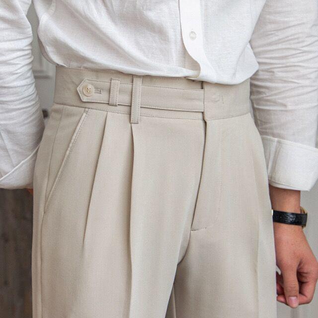 Men's Suits 2023 Design Men High Waist Trousers Solid England Business Casual Suit Pants Belt Straight Slim Fit Bottoms Clothing H203, Xinse
Men's Suits 2023 Design Men High Waist Trousers Solid England Business Casual Suit Pants Belt Straight Slim Fit Bottoms Clothing H203, Xinse