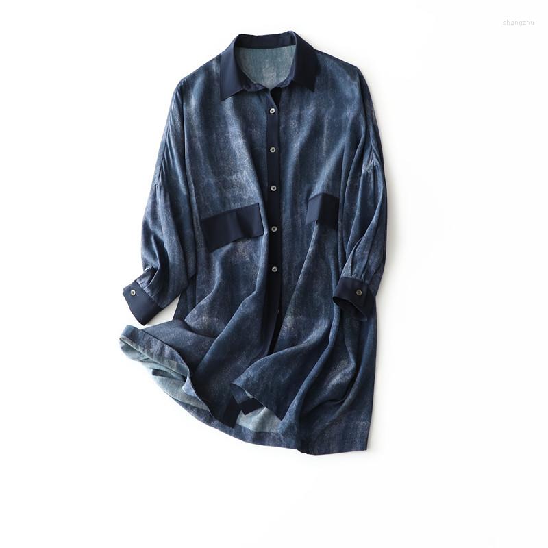 Women's Blouses Silk Denim Shirt Women's Loose Slim Top 2023 Summer Autum Plust Size Style Fashion Women Tops
Women's Blouses Silk Denim Shirt Women's Loose Slim Top 2023 Summer Autum Plust Size Style Fashion Women Tops