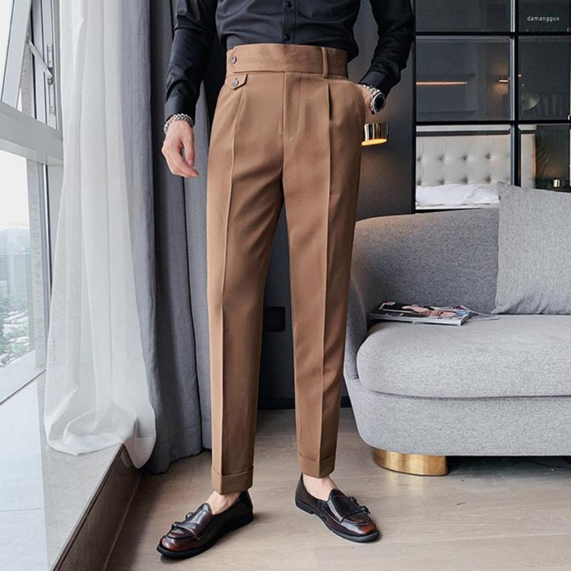 Men's Suits Trendy Suit Pants Spring Autumn Business High Waist Dressing Washable Buttons, Black
Men's Suits Trendy Suit Pants Spring Autumn Business High Waist Dressing Washable Buttons, Black