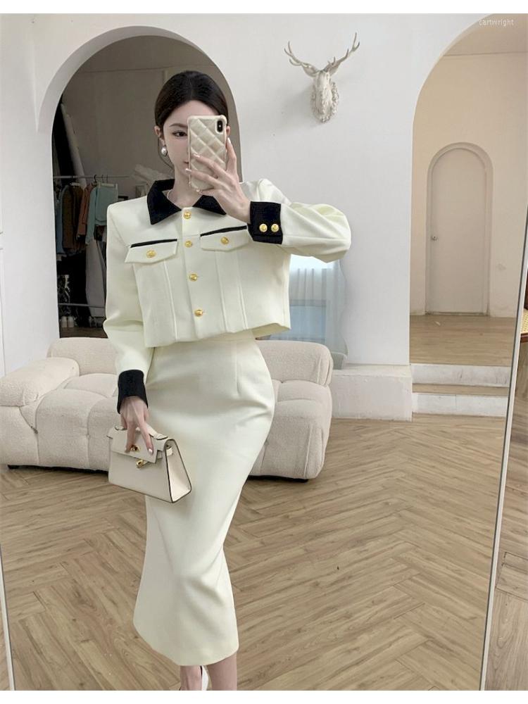 Two Piece Dress Insozkdg Spring Autumn 2023 Arrival Skirt Suits Contrast Color Patchwork Button Up Tops High Waist A-line Elegant Skirts, Beige
Two Piece Dress Insozkdg Spring Autumn 2023 Arrival Skirt Suits Contrast Color Patchwork Button Up Tops High Waist A-line Elegant Skirts, Beige