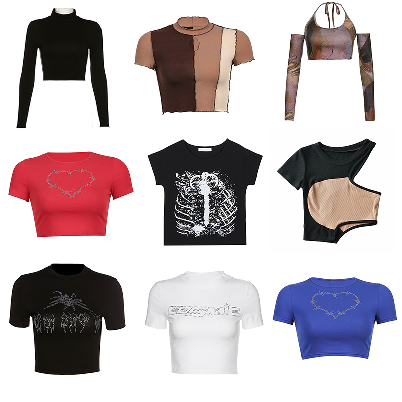 Women s T Shirt Summer Fashion Y2k Sexy Short Sleeve Punk Vintage Crop Top Women T shirts Print Harajuku Slim Bodycon Streetwear 230420, Nz811-black
Women s T Shirt Summer Fashion Y2k Sexy Short Sleeve Punk Vintage Crop Top Women T shirts Print Harajuku Slim Bodycon Streetwear 230420, Nz811-black