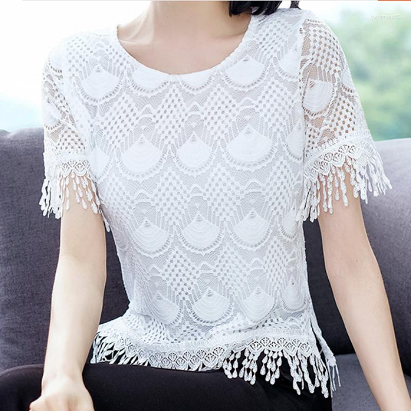 Women's Blouses 5XL Women Lace Tops Arrivals 2023 Summer Short Sleeve Tassel Blouse Shirt Sexy Hollow Out Plus Size Blusas, White
Women's Blouses 5XL Women Lace Tops Arrivals 2023 Summer Short Sleeve Tassel Blouse Shirt Sexy Hollow Out Plus Size Blusas, White