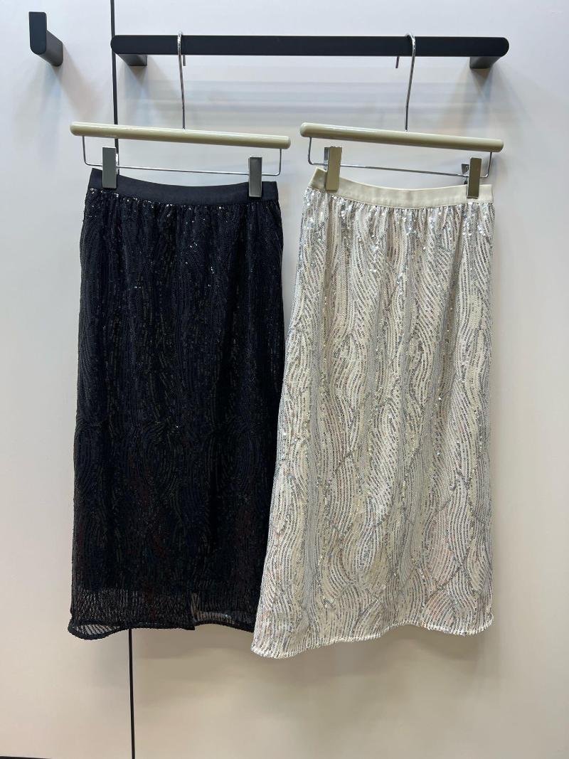 Skirts 2023 Women Fashion Sexy Casual Elastic Waist Split Hem Wavy Sequined Skirt 0401
Skirts 2023 Women Fashion Sexy Casual Elastic Waist Split Hem Wavy Sequined Skirt 0401