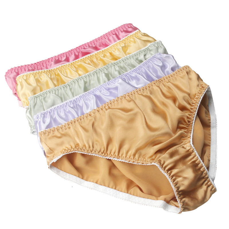 Women's Panties New Women Real Silk Underwear Plus Size Seamless 100% Mulberry Silk Panties L XL XXL Free Shipping 230420