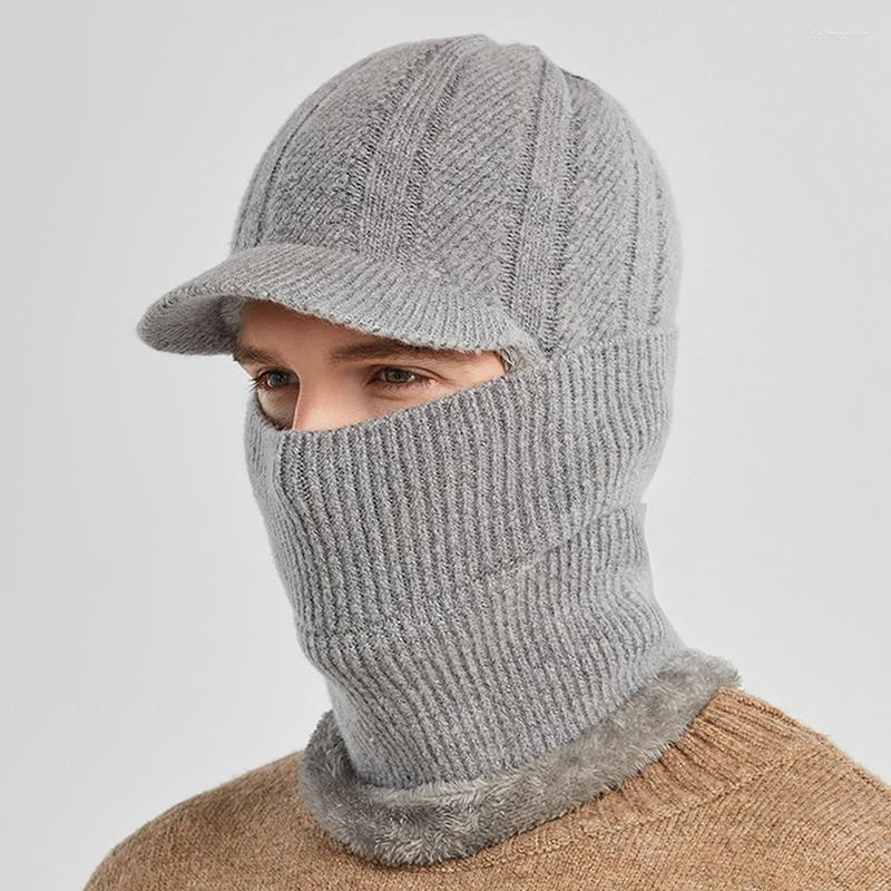 Berets Men Winter Men's Hat Warm Ear Protection Windproof Male Scarf Face Mask Integrated Knitted Sun Visors CapsBerets Delm22, Black
Berets Men Winter Men's Hat Warm Ear Protection Windproof Male Scarf Face Mask Integrated Knitted Sun Visors CapsBerets Delm22, Black