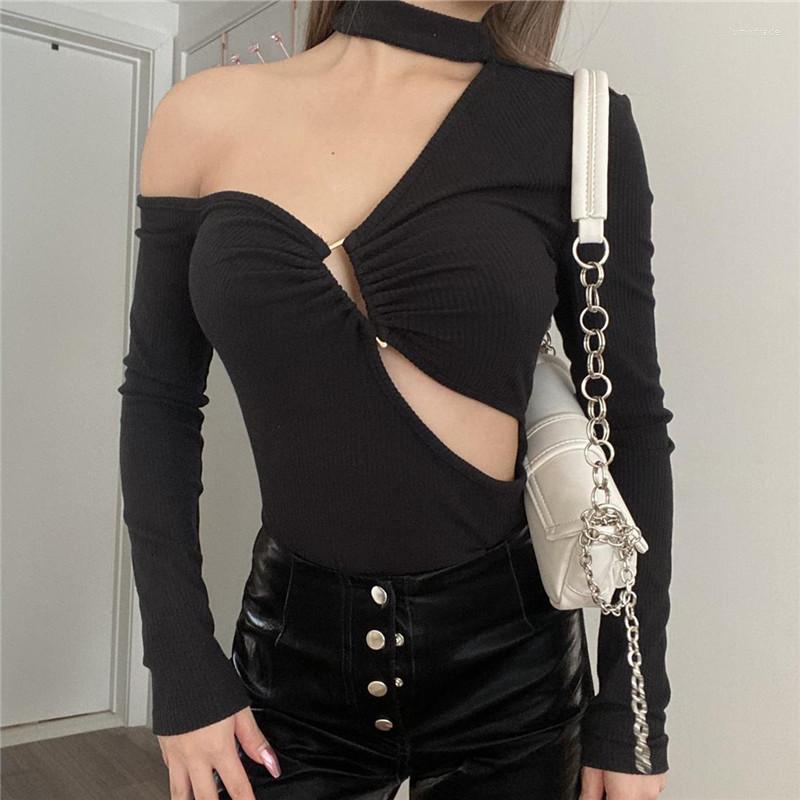 Women' T Shirts Yimunanacy Women Sexy Hollow Out Top 2023 Spring Black Long Sleeve Backless Halter T-shirt Ladies Street Style Clothing
Women' T Shirts Yimunanacy Women Sexy Hollow Out Top 2023 Spring Black Long Sleeve Backless Halter T-shirt Ladies Street Style Clothing