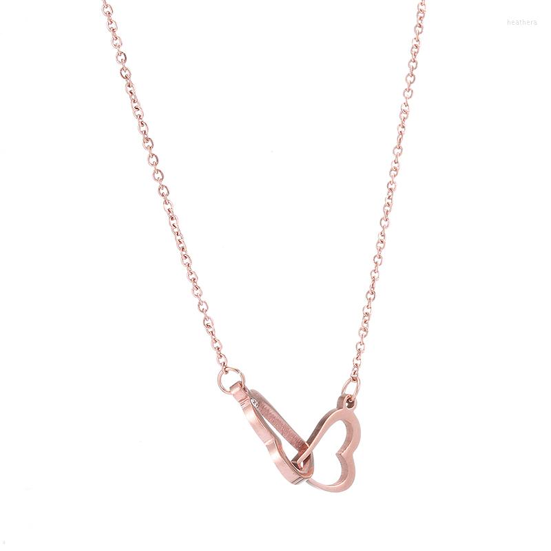 Choker AMORUI Heart To Women Necklaces Stainless Steel Gold/Rose Gold Color Link Chain Pendant Necklace For Couple Lovers
Choker AMORUI Heart To Women Necklaces Stainless Steel Gold/Rose Gold Color Link Chain Pendant Necklace For Couple Lovers