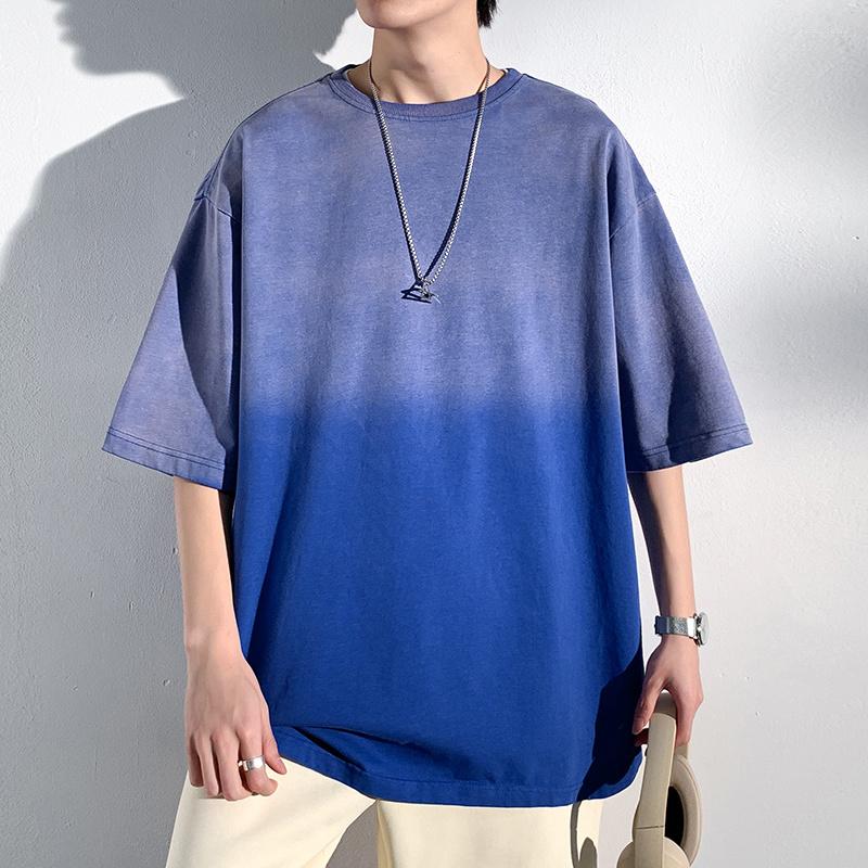 Men's T Shirts Summer Cotton Short Sleeve T-shirt Men Fashion Gradient Tshirt Streetwear Hip Hop Loose Oversized Shirt Mens Large Size, Black
Men's T Shirts Summer Cotton Short Sleeve T-shirt Men Fashion Gradient Tshirt Streetwear Hip Hop Loose Oversized Shirt Mens Large Size, Black