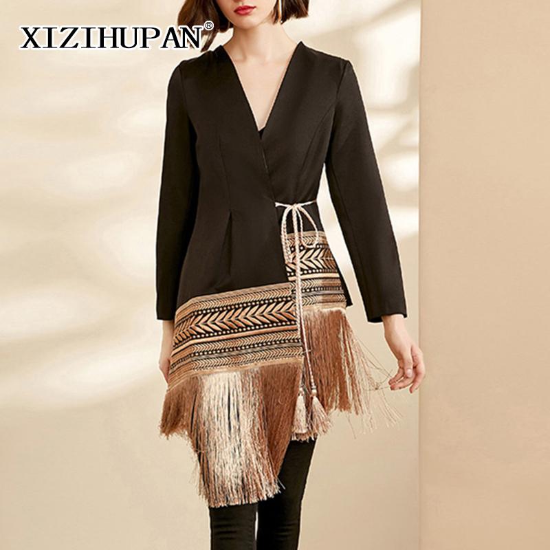 Pants XIZIHUPAN SLIM BLAZER FOR WOMEN V NECK LONG SLEEVE PATCHWORK TASSEL HIT COLOR DESIGNER BOHEMIAN BLAZERS FEMALE 2021 NEW CLOTHING, Black
Pants XIZIHUPAN SLIM BLAZER FOR WOMEN V NECK LONG SLEEVE PATCHWORK TASSEL HIT COLOR DESIGNER BOHEMIAN BLAZERS FEMALE 2021 NEW CLOTHING, Black