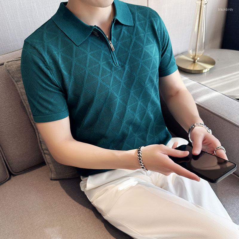 Men's T Shirts 2023 Korean Style Men's Summer Casual Knitted Polo Shirts/Male Slim Fit Fashion Zipper Design Hollow Out S-3XL, Black
Men's T Shirts 2023 Korean Style Men's Summer Casual Knitted Polo Shirts/Male Slim Fit Fashion Zipper Design Hollow Out S-3XL, Black