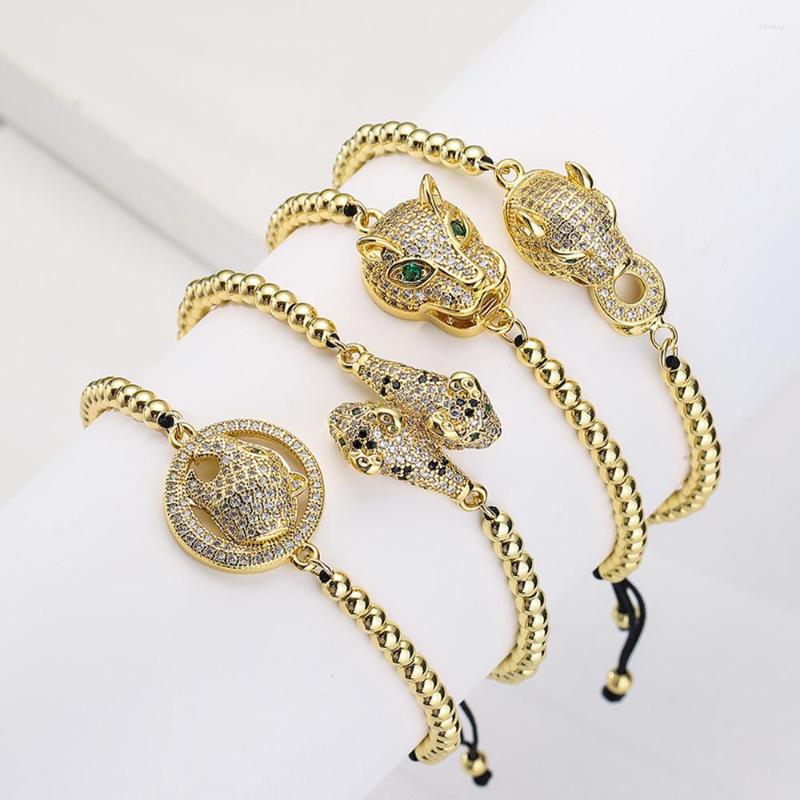 Charm Bracelets Mafisar Design Leopard Head Bracelet Delicate Gold Color Bead Knot Rope Bangles For Women Trendy Party Charming Jewelry Gift
Charm Bracelets Mafisar Design Leopard Head Bracelet Delicate Gold Color Bead Knot Rope Bangles For Women Trendy Party Charming Jewelry Gift