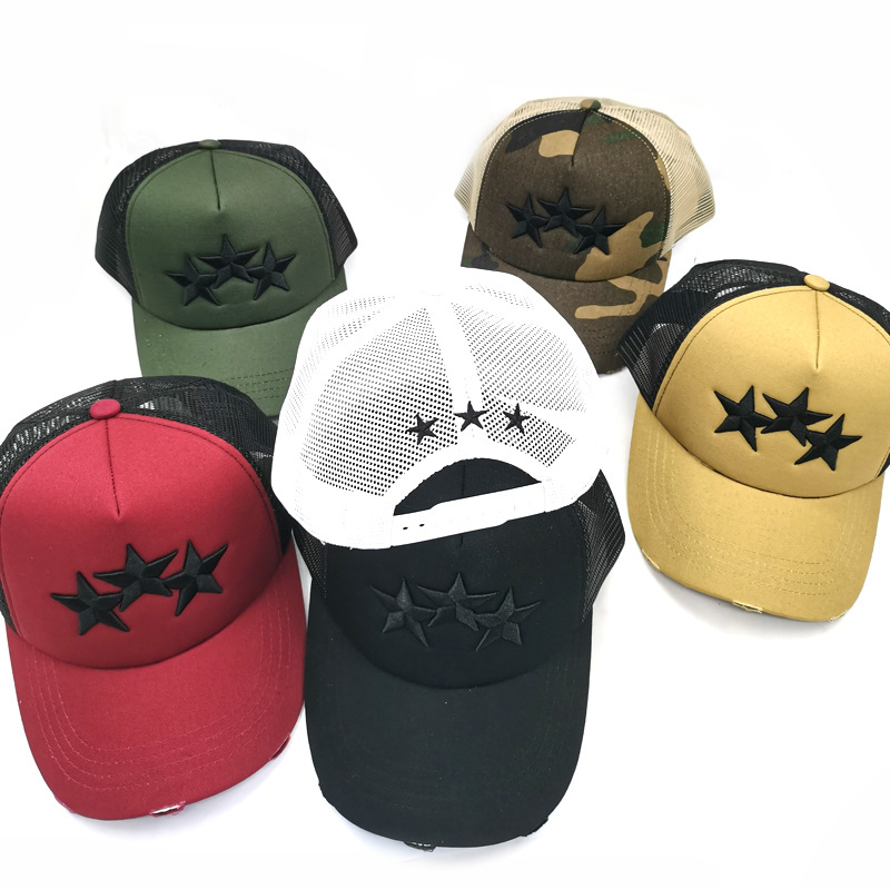 American Male and Female Personality Five-Pointed Star Embroidery Mesh Caps Peaked hat Breathable Sun-Proof Baseball Cap, Aspic
American Male and Female Personality Five-Pointed Star Embroidery Mesh Caps Peaked hat Breathable Sun-Proof Baseball Cap, Aspic