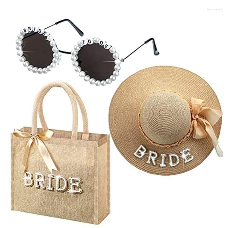Wide Brim Hats Bachelorette Party Sunglass Straw Hat Bag Set Bride To Be Hen Night Bridal Shower Engagement, Beige
Wide Brim Hats Bachelorette Party Sunglass Straw Hat Bag Set Bride To Be Hen Night Bridal Shower Engagement, Beige