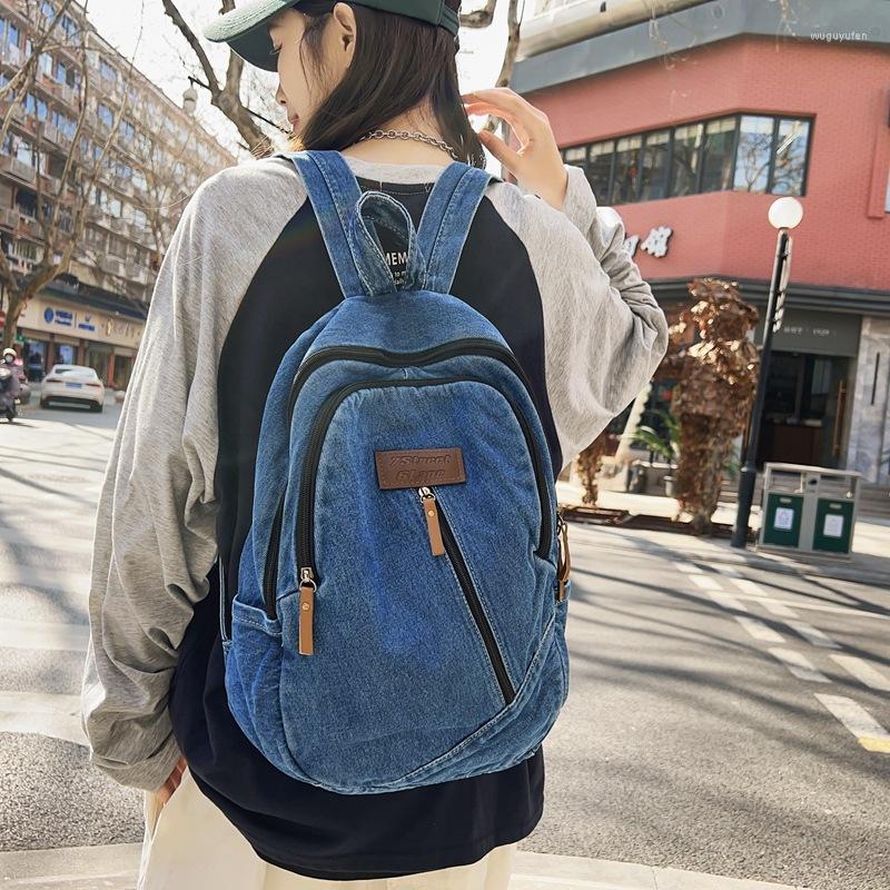 School Bags 2023 Cool Cowboy Women Backpack Large Capacity Denim Schoolbag For Teenage Girls Backpacks Travel Female Rucksack Mochila Blue
School Bags 2023 Cool Cowboy Women Backpack Large Capacity Denim Schoolbag For Teenage Girls Backpacks Travel Female Rucksack Mochila Blue