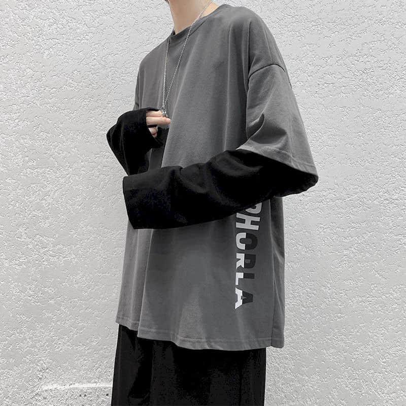 Men's T Shirts Punk Tshirt Men Clothes Harajuku BF Loose Hong Kong Casual Fake Two-piece Long-sleeved T-shirt Men's Student Shirt, Pink
Men's T Shirts Punk Tshirt Men Clothes Harajuku BF Loose Hong Kong Casual Fake Two-piece Long-sleeved T-shirt Men's Student Shirt, Pink