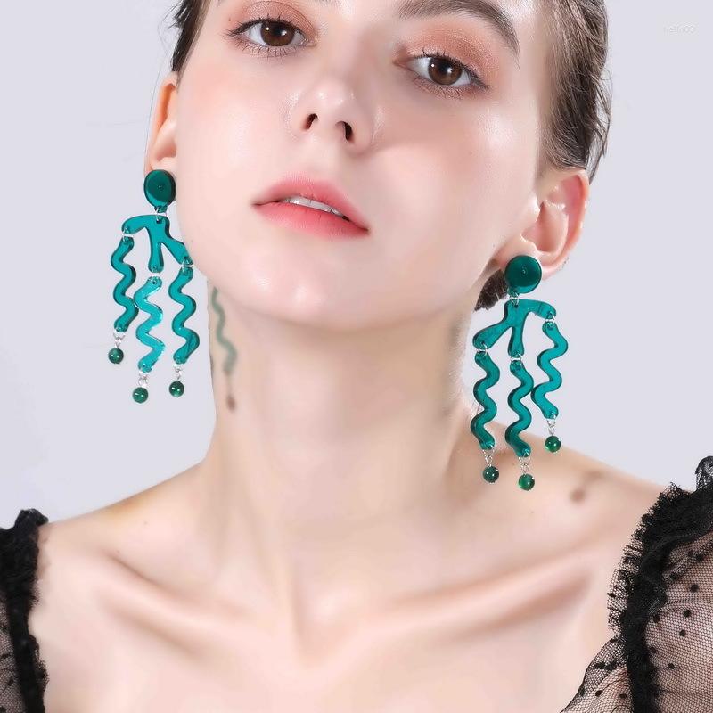 Dangle Earrings Fashion Long Tassel Transparent Waves Acrylic Drop For Female Red Green Geometric Women
Dangle Earrings Fashion Long Tassel Transparent Waves Acrylic Drop For Female Red Green Geometric Women