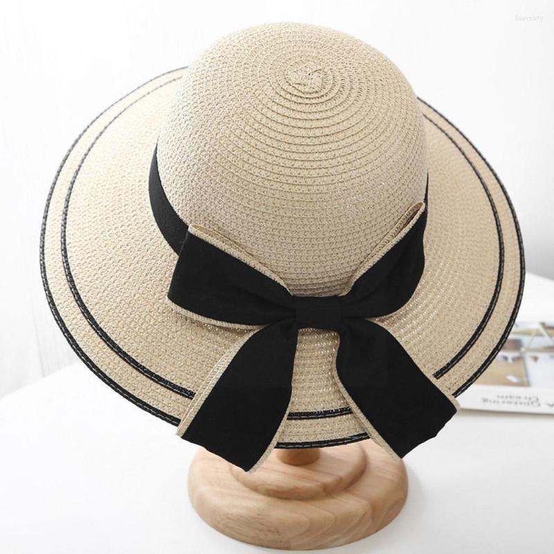 Wide Brim Hats Fashion Summer Sun Straw For Women Ribbon Bow Beach Hat Female UV UPF Protection Tr H9Q0, Khaki
Wide Brim Hats Fashion Summer Sun Straw For Women Ribbon Bow Beach Hat Female UV UPF Protection Tr H9Q0, Khaki