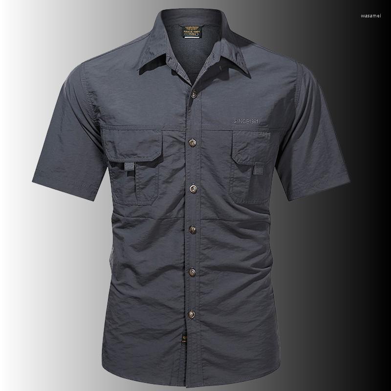 Men's Casual Shirts Men's Summer Cargo Short Sleeves Military Tactical Hiking Training Uniform Blouse Oversize Plus Size 4XL, Gray
Men's Casual Shirts Men's Summer Cargo Short Sleeves Military Tactical Hiking Training Uniform Blouse Oversize Plus Size 4XL, Gray