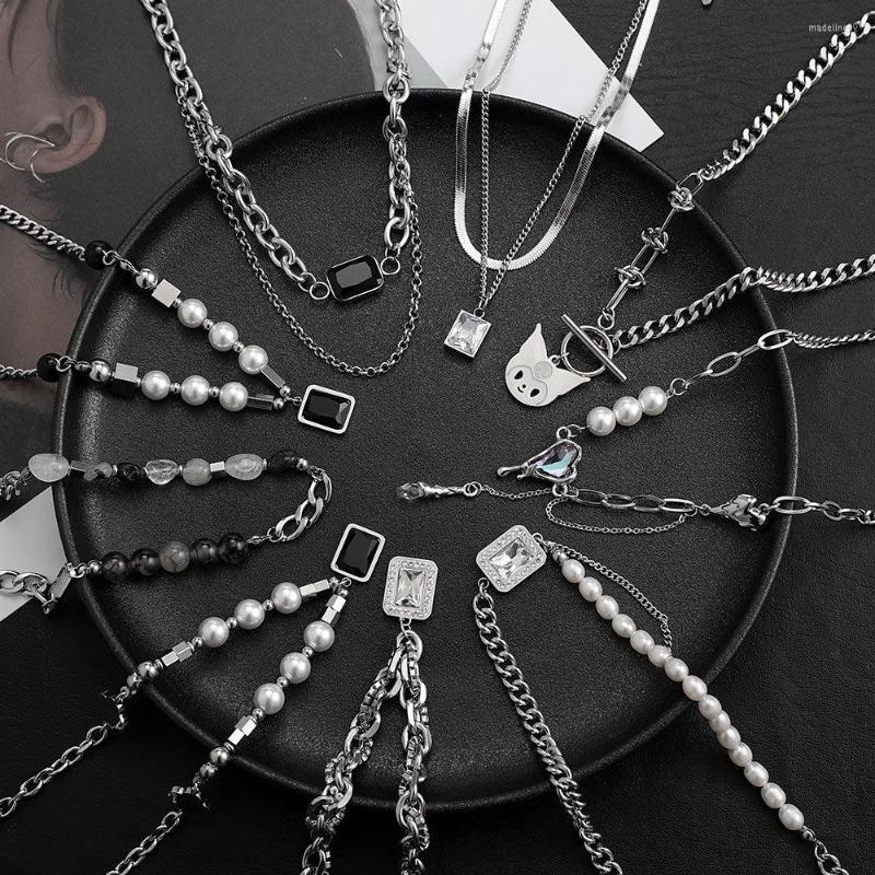 Chains Stainless Steel Long Layered Necklace Hip Hop Square Natural Pendant Jewelry For Women Accessories Collar Chokers
Chains Stainless Steel Long Layered Necklace Hip Hop Square Natural Pendant Jewelry For Women Accessories Collar Chokers