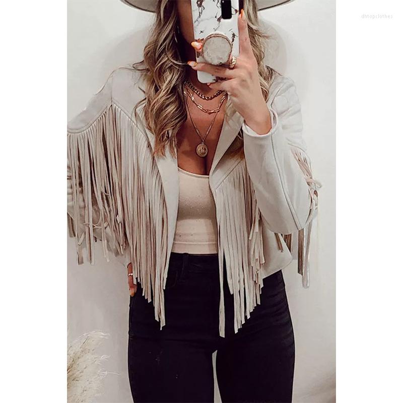 Women' Jackets Sigutan 2023 Spring Autumn Fashion Deerskin Temperament Lapel Tassel Women Coat Casual Short Female Jacket, Creamy-white
Women' Jackets Sigutan 2023 Spring Autumn Fashion Deerskin Temperament Lapel Tassel Women Coat Casual Short Female Jacket, Creamy-white