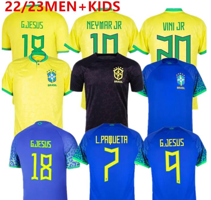2023 Brazils VINI JR. Soccer Jerseys CASEMIRO 22 23 new brasilS National Team G.JESUS P.COUTINHO Away men kids kit L.PAQUETA T.SILVA PELE MARCELO Football Shirt uniform, Brown
2023 Brazils VINI JR. Soccer Jerseys CASEMIRO 22 23 new brasilS National Team G.JESUS P.COUTINHO Away men kids kit L.PAQUETA T.SILVA PELE MARCELO Football Shirt uniform, Brown