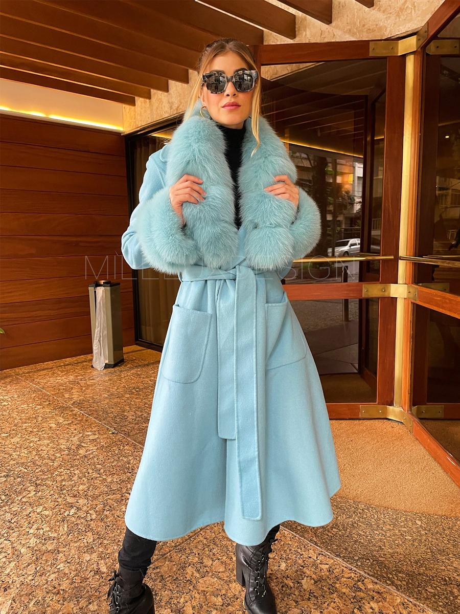 Fur 2022 New European And American Temperament Skirt Hem Fox Fur Collar Cuff Twosection Doublesided Wool And Cashmere Coat, Shrimp
Fur 2022 New European And American Temperament Skirt Hem Fox Fur Collar Cuff Twosection Doublesided Wool And Cashmere Coat, Shrimp
