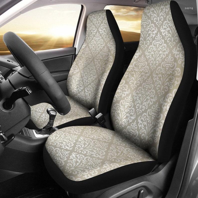 Car Seat Covers Beige Classy Elegant Decor Pair 2 Front Protector Accessories
Car Seat Covers Beige Classy Elegant Decor Pair 2 Front Protector Accessories