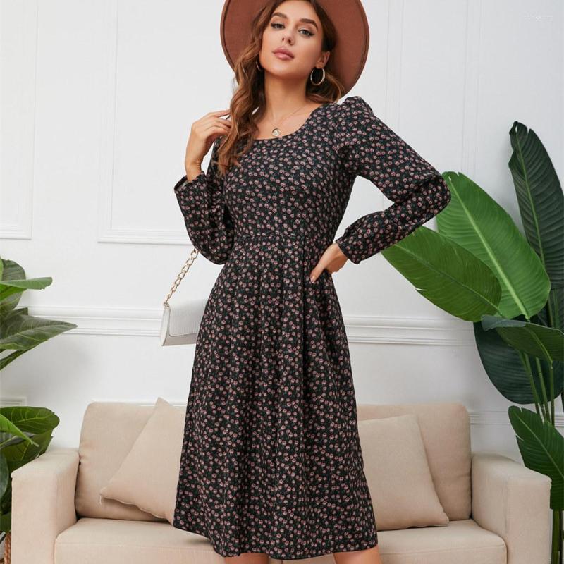 Casual Dresses 2023 Women' Fall Winter Square Neck Long Sleeve High Waist Causal Printed Swing Dress For Ladies All Match Floral, Pink
Casual Dresses 2023 Women' Fall Winter Square Neck Long Sleeve High Waist Causal Printed Swing Dress For Ladies All Match Floral, Pink