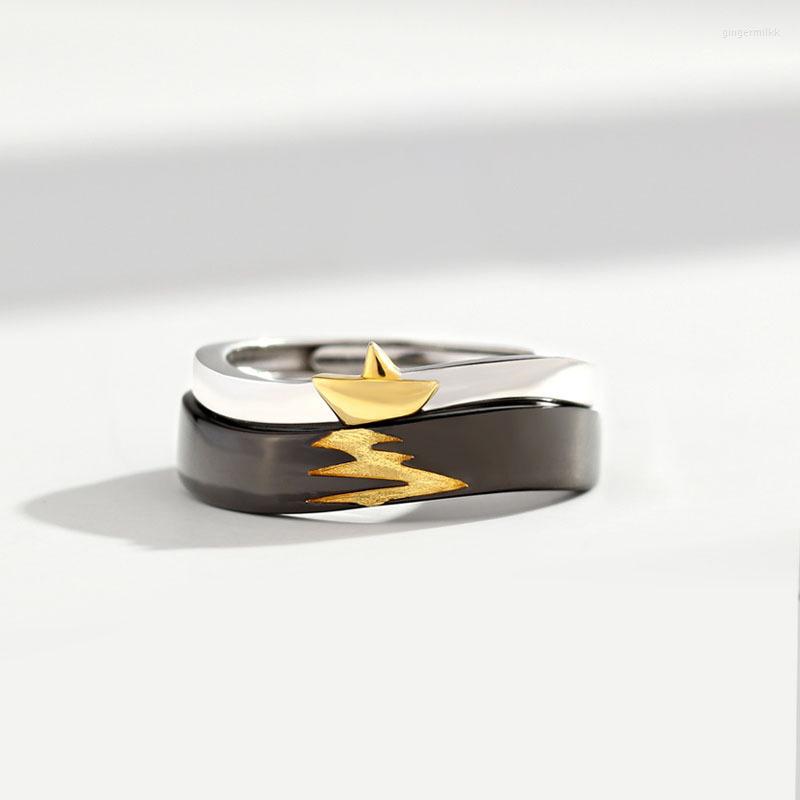 Cluster Rings Selling Silver Color Sailboat Reflection Accompanying Couples Open Ring Gift J627
Cluster Rings Selling Silver Color Sailboat Reflection Accompanying Couples Open Ring Gift J627
