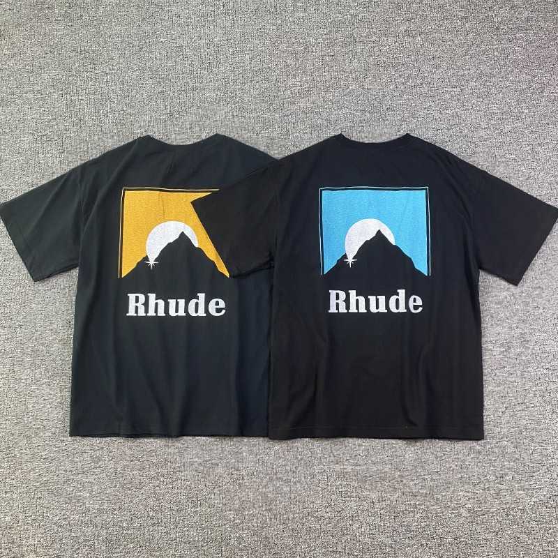 Designer Fashion Clothing Tees Hip hop TShirts American Rhude Sunset Theme Print Round Neck High Street T-shirt Men's Women's Sign Streetwear Tops Sportswear, Blue
Designer Fashion Clothing Tees Hip hop TShirts American Rhude Sunset Theme Print Round Neck High Street T-shirt Men's Women's Sign Streetwear Tops Sportswear, Blue