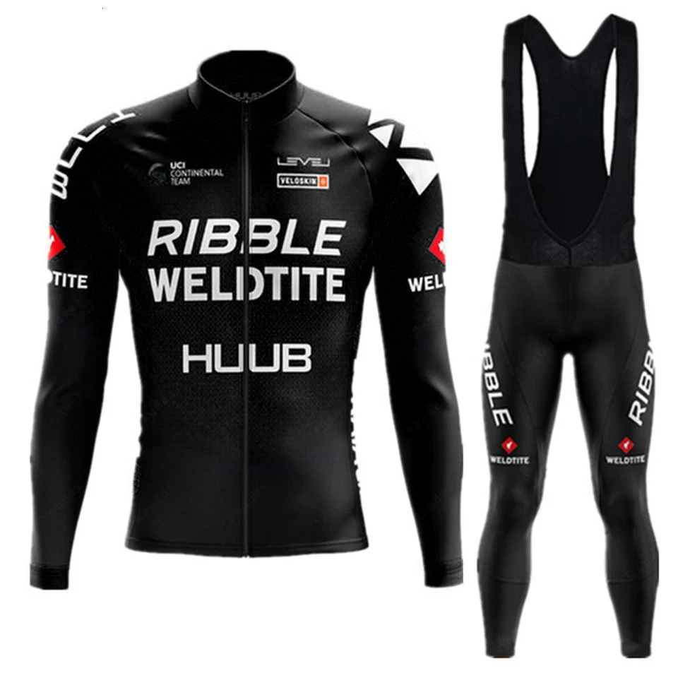 Cycling Jersey Sets HUUB Spring /Autumn Long Sleeve Cycling Jersey Set MTB Bicycle Clothing Maillot Ropa Ciclismo Mans Bike Clothes Cycling Set 231120