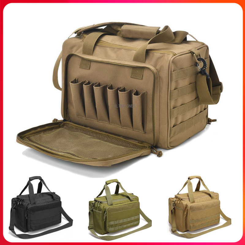 Tactical Range Bag Outdoor Hunting Military Training Shooting Molle Gun Bags Climbing Hiking Camping Large Capacity Handbag, Black
Tactical Range Bag Outdoor Hunting Military Training Shooting Molle Gun Bags Climbing Hiking Camping Large Capacity Handbag, Black