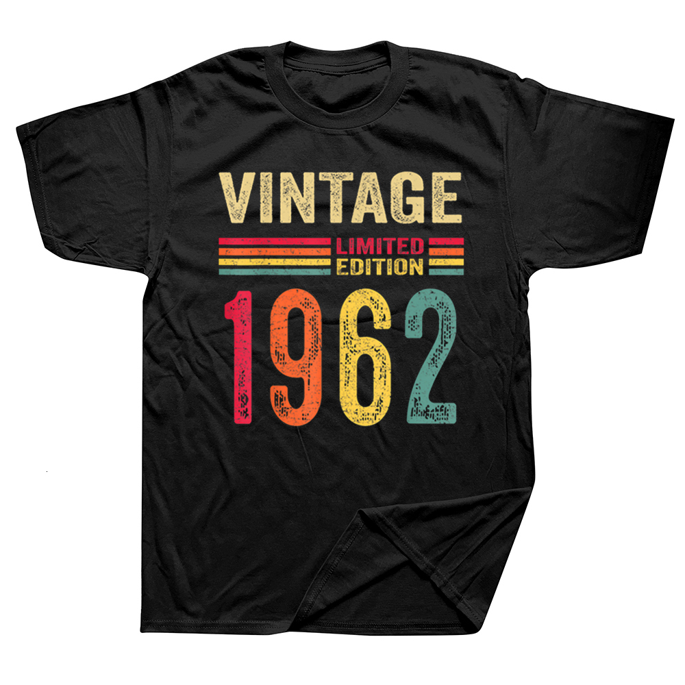 Men's T-Shirts 60 Year Old Vintage 1962 Limited Edition T Shirts Graphic Cotton Short Sleeve Birthday Gifts Summer Style T-shirt Mens Clothing 230420, White
Men's T-Shirts 60 Year Old Vintage 1962 Limited Edition T Shirts Graphic Cotton Short Sleeve Birthday Gifts Summer Style T-shirt Mens Clothing 230420, White