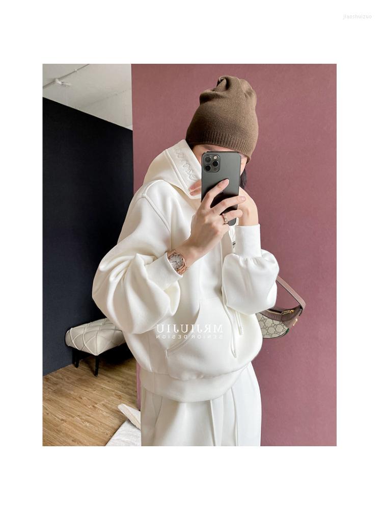 Women' Two Piece Pants NiceMix Women Trousers Suit Spring Small Fragrance Temperament Thickened Casual Hoodie Simple Versatile Fashion, White 
Women' Two Piece Pants NiceMix Women Trousers Suit Spring Small Fragrance Temperament Thickened Casual Hoodie Simple Versatile Fashion, White