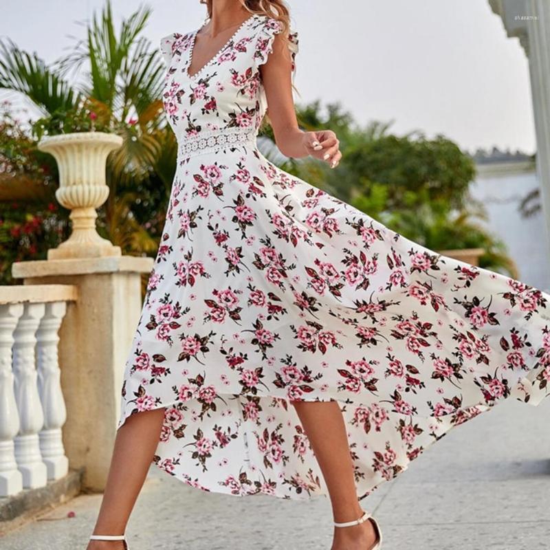 Casual Dresses High-low Hemline Classic Summer Fashion Floral Print Long Dress Skin-touching Ankle-Length For Bar, Black
Casual Dresses High-low Hemline Classic Summer Fashion Floral Print Long Dress Skin-touching Ankle-Length For Bar, Black