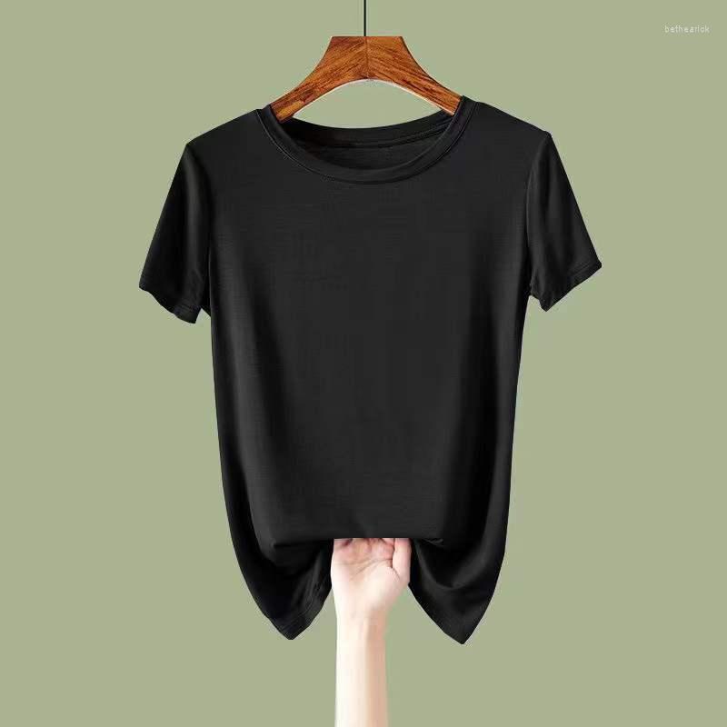 Women's T Shirts Modal Women Summer Clothing Loose T-Shirts Solid Color O-neck Short Sleeve Shirt Korean Lady Tess Tops Large Size 5XL E93, Black
Women's T Shirts Modal Women Summer Clothing Loose T-Shirts Solid Color O-neck Short Sleeve Shirt Korean Lady Tess Tops Large Size 5XL E93, Black