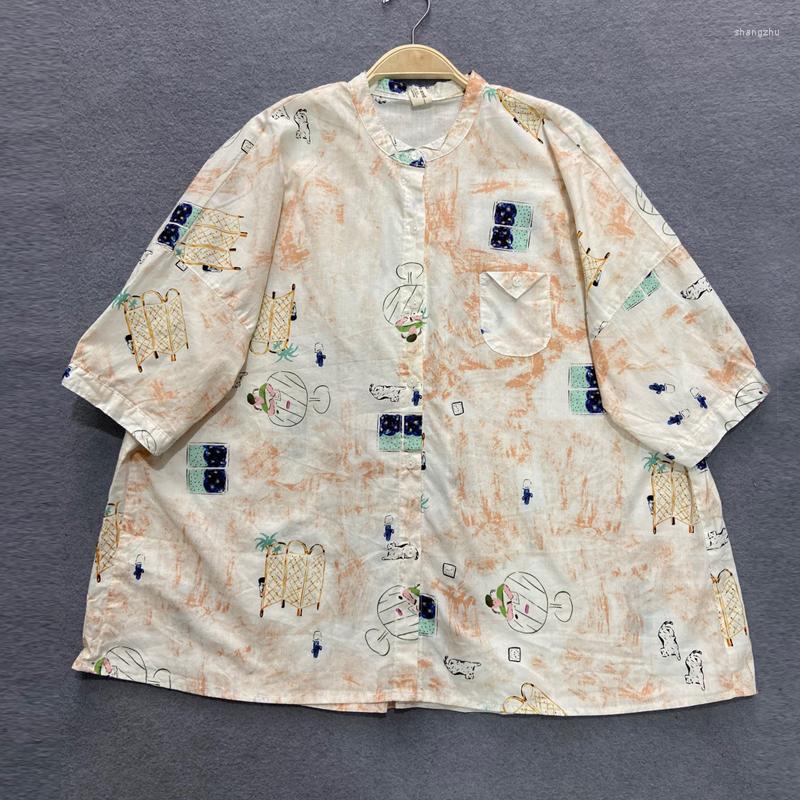 Women's Blouses Johnature Summer Japanese Womens Tops And 2023 Vintage Cotton O-neck Short Sleeve Loose Female Shirts, Picture shown
Women's Blouses Johnature Summer Japanese Womens Tops And 2023 Vintage Cotton O-neck Short Sleeve Loose Female Shirts, Picture shown