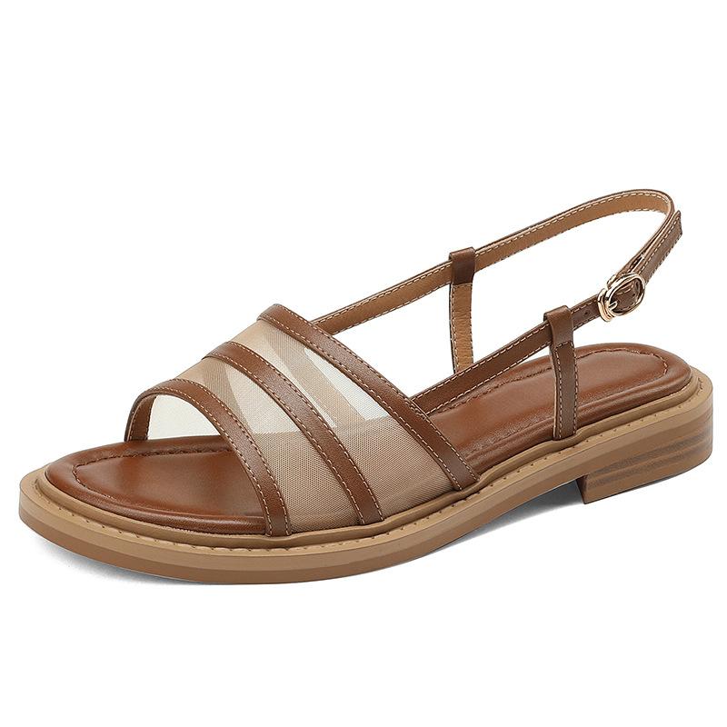Sandals Summer 2023 Shoes For Women Brown Retro Women's Flat Mesh With Open Toe Style All-match Casual Beach SandalsSandals, Black
Sandals Summer 2023 Shoes For Women Brown Retro Women's Flat Mesh With Open Toe Style All-match Casual Beach SandalsSandals, Black