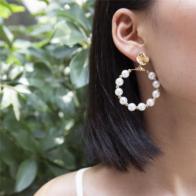 Dangle Earrings High Quality Pearl For Women Creative Baroque Circle Earring Jewelry
Dangle Earrings High Quality Pearl For Women Creative Baroque Circle Earring Jewelry