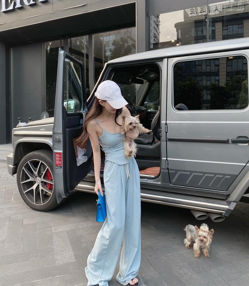 Women' Two Piece Pants Leisure Sports Blue Fashion Suit Two-Piece Women 2023 Summer Camisole Split High Waist Wide Leg Home Service, Beige
Women' Two Piece Pants Leisure Sports Blue Fashion Suit Two-Piece Women 2023 Summer Camisole Split High Waist Wide Leg Home Service, Beige
