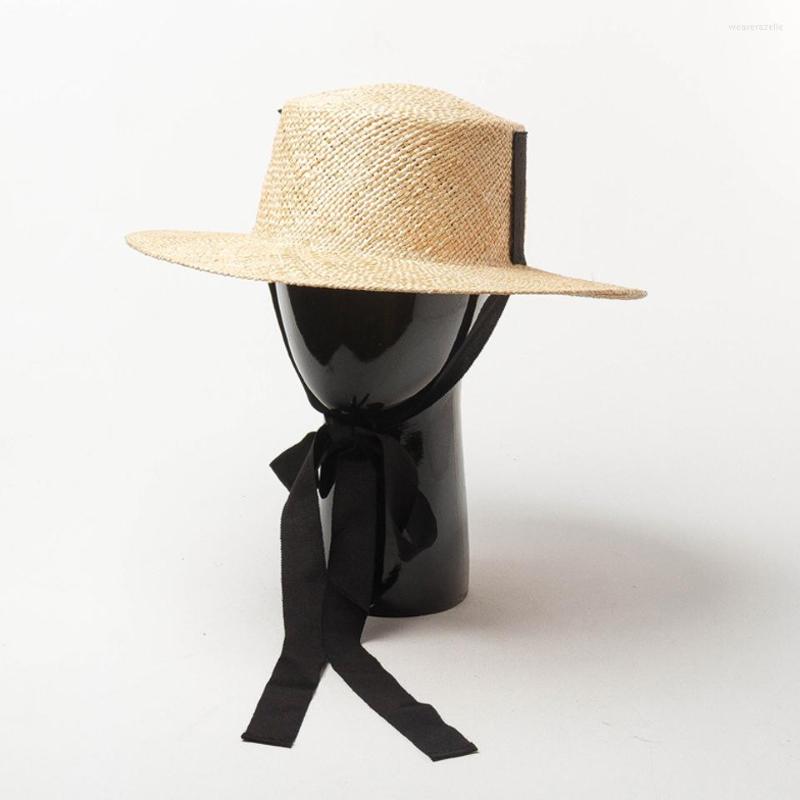 Berets Natural Elegant Handmade Top Quality Treasure Straw Hat Women Summer Sun Hats Fedoras Panama Beach With Ribbon, F100-1
Berets Natural Elegant Handmade Top Quality Treasure Straw Hat Women Summer Sun Hats Fedoras Panama Beach With Ribbon, F100-1
