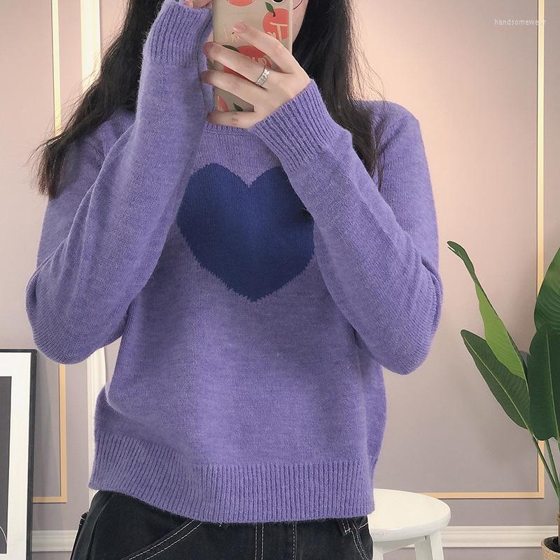 Women' Sweaters Women Cute All-Match Casual Pullovers Fashion Streetwear Purple Love Heart Leisure Mohair Long Sleeve O-Neck Jumpers
Women' Sweaters Women Cute All-Match Casual Pullovers Fashion Streetwear Purple Love Heart Leisure Mohair Long Sleeve O-Neck Jumpers