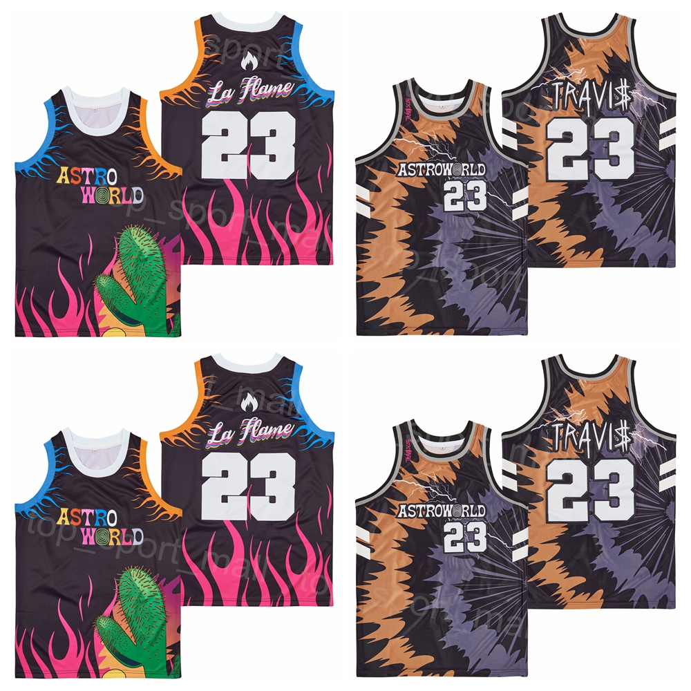 Moive Basketball LA FLAME Astro World Jersey 23 TRAVlS SCOTT Pullover Pure Cotton Retro College For Sport Fans University Breathable Retire Team Black Color Shirt
Moive Basketball LA FLAME Astro World Jersey 23 TRAVlS SCOTT Pullover Pure Cotton Retro College For Sport Fans University Breathable Retire Team Black Color Shirt